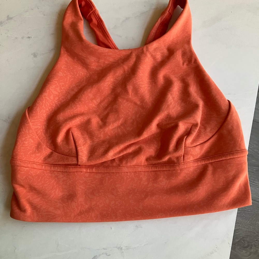 Lululemon Women's Orange Sports Bra